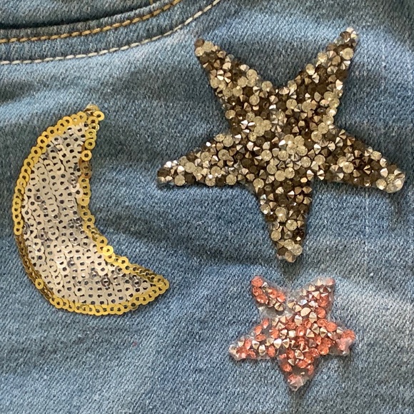 Girls embellished denim shorts - Picture 3 of 4